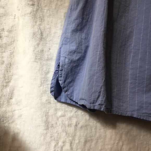 MNG Blue with White Striped Button Dress - Picture 14 of 14